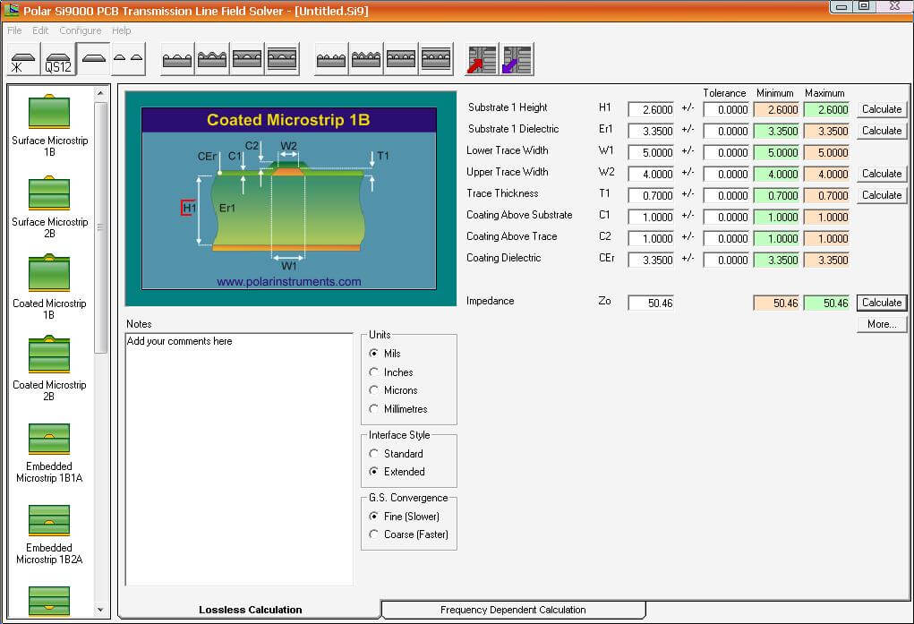 50ohm Impedance Design