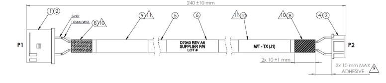 Wire Harness Label Examples 